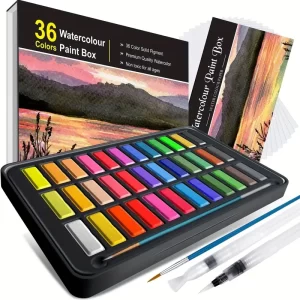 HIMI Gouache Paint Set, 56 Colours x 30ml1oz with a Portable Carrying Case,  Unique Jelly Cup Design, Non-Toxic, Guache Paint for Canvas Watercolor